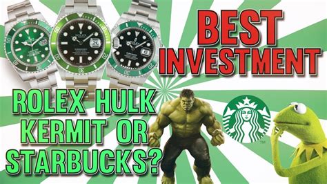 rolex kermit and hulk|rolex hulk vs starbucks.